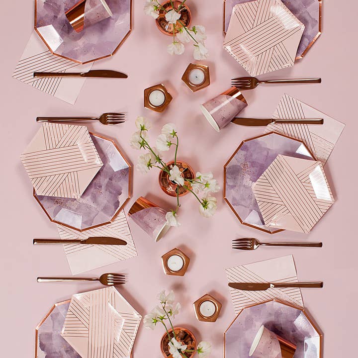 Harlow & Grey - Wholesale Disposable Plate - Amethyst - Purple Large Paper Plate2