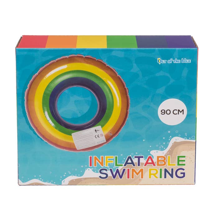 Out of the blue KG - Wholesale Inflatables - Inflatable swim ring, Rainbow,1