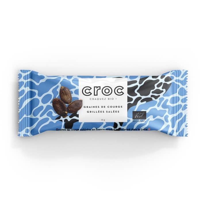 Semillas de calabaza tostadas saladas CROC - BIO 35g para venta al por mayor de Croc Snack