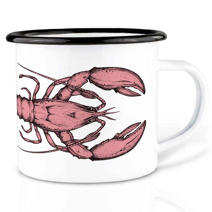 Enamel mug – Lobster for wholesale by LIGARTI