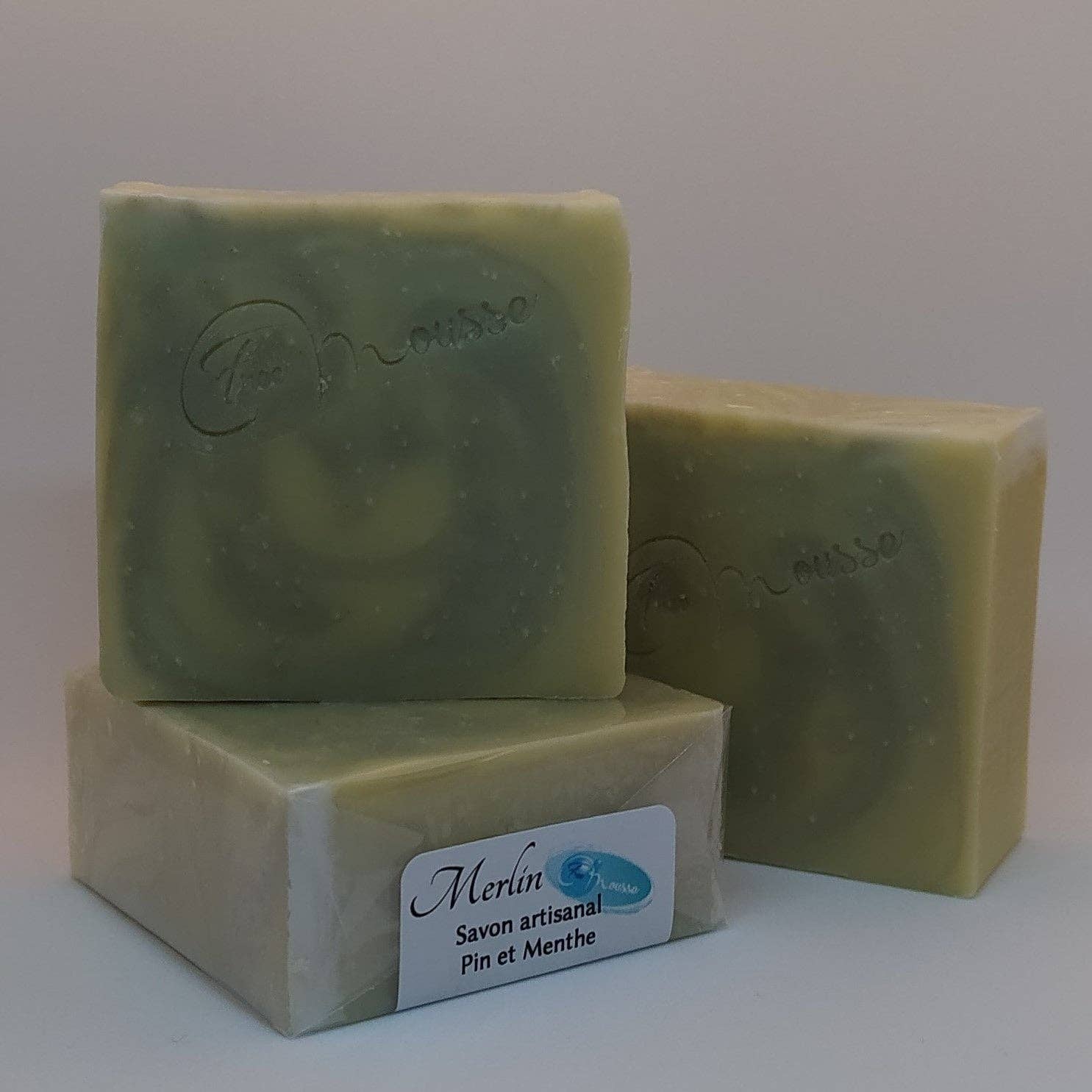 Free Mousse - Wholesale Bar Soap - Merlin - Superfatted Soap Pine and Mint3