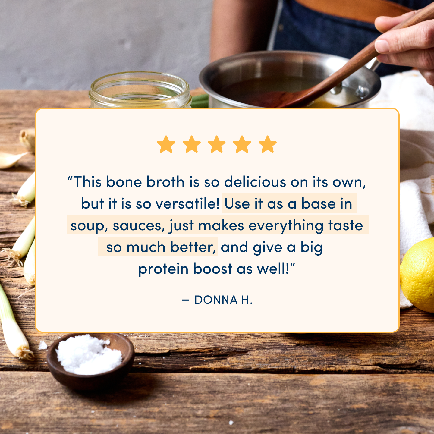 Fond Regenerative - Wholesale Broth - Lemon & Garlic Pasture-Raised Chicken Bone Broth 14oz3