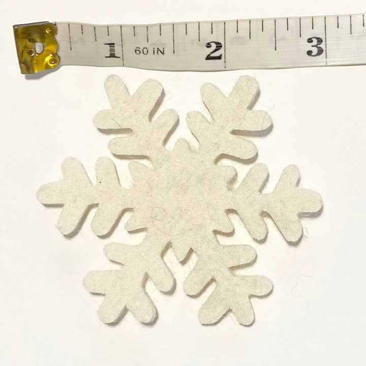 Wool Jamboree - Wholesale Bunting/Garland - Neutral Snowflake Garland - Best Seller!6