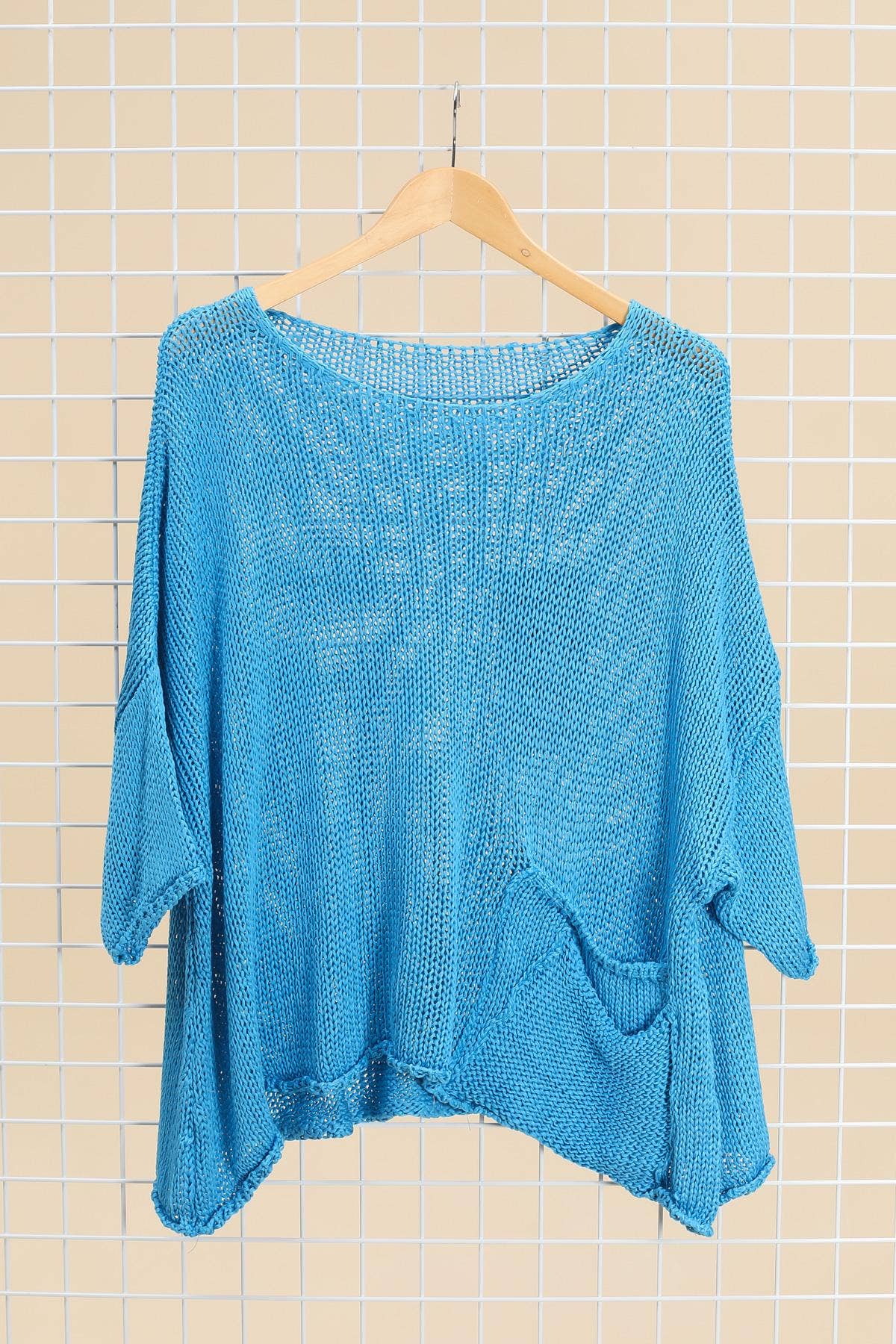 la maison des fibres naturelles - Wholesale Pullover-trui - Dames - Oversized katoenen trui met zakken 1520 100% katoen4