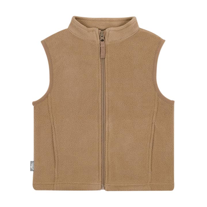 Soft Brown | Fleece Vest for wholesale by Jan & Jul