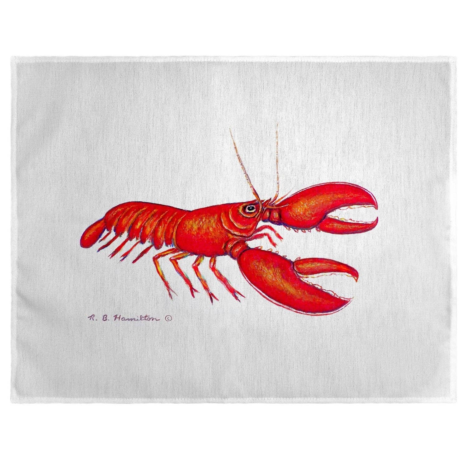 Betsy Drake Interiors - Vente Sets de table - Ensemble de 4 sets de table Homard Rouge0