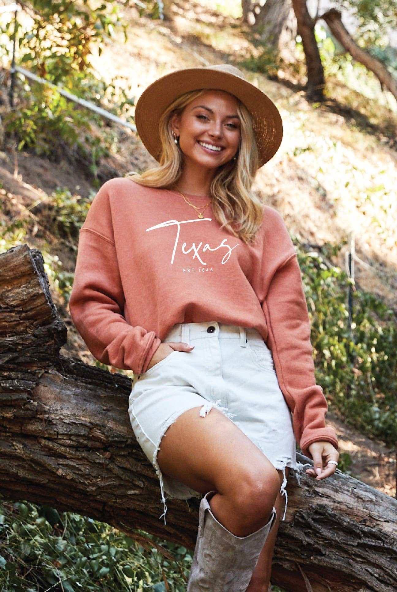 OAT COLLECTIVE - Wholesale Graphic Sweatshirt - Women's - TEXAS EST. 1845 Graphic Sweatshirt14