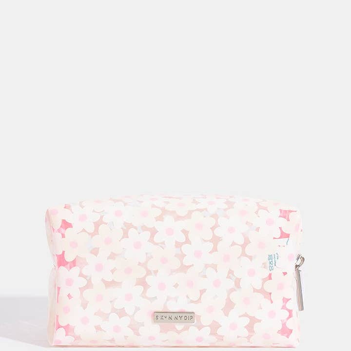 Skinnydip London - Wholesale Makeup/Cosmetic Bag - White Daisy Makeup Bag
