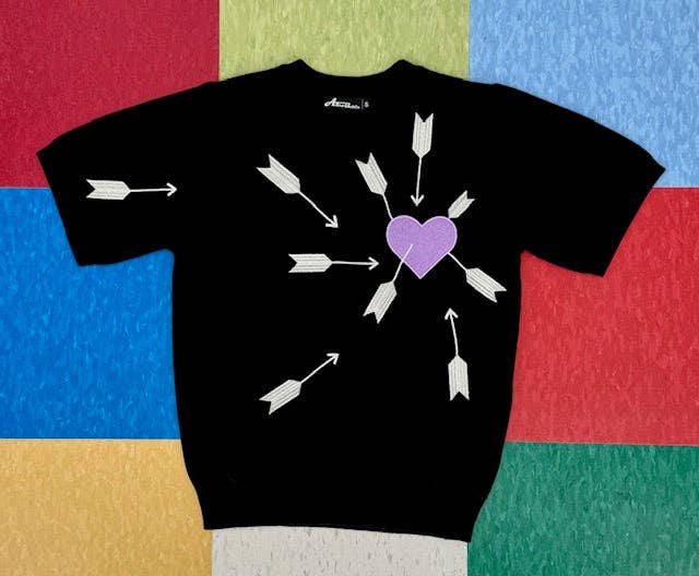 Astro Bettie - Wholesale Knit Sweater - Women's - Carefree Lavender Sweater  - Black3