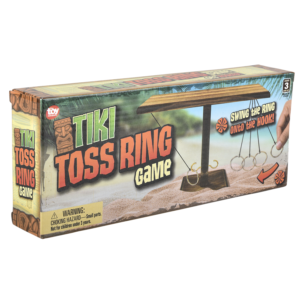 The Toy Network - Wholesale Board Game - (T) 10" TIKI TOSS WOODEN TABLETOP GAME4