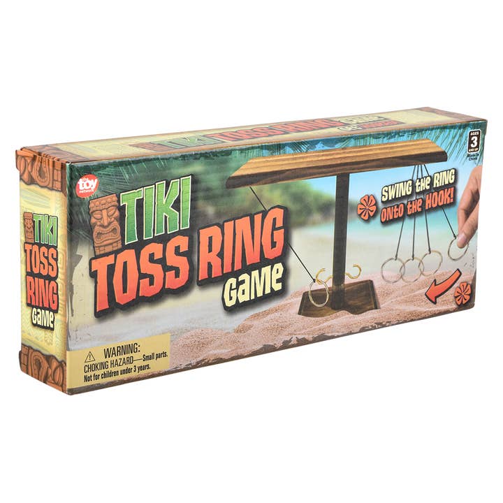 The Toy Network - Wholesale Board Game - (T) 10" TIKI TOSS WOODEN TABLETOP GAME4