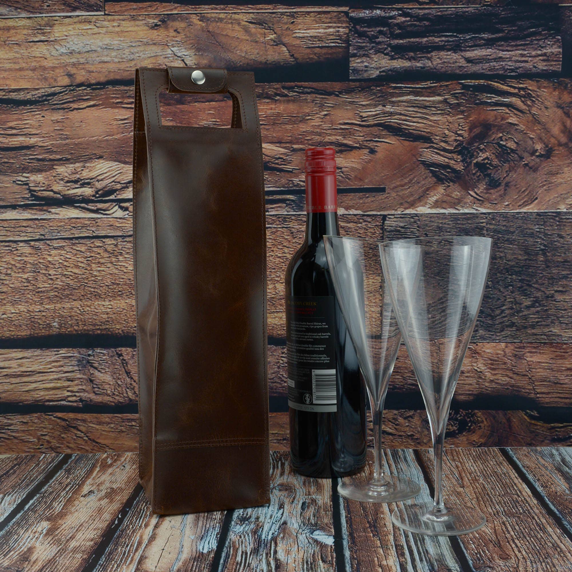 Exclusive Art Inc – Engroshandel Vinkuffert – Premium Læder Vin Carrier Enkelt-flaske Vin Tote/cover6