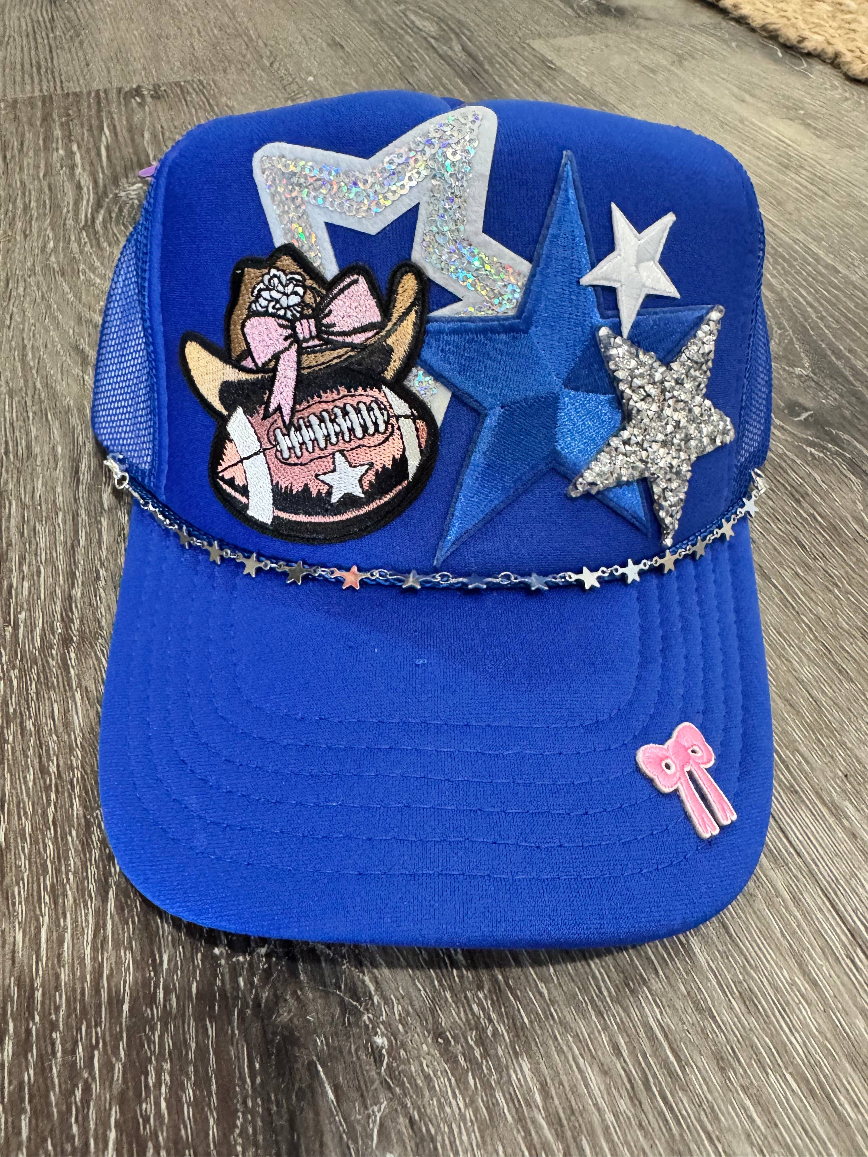 Patchwrx Customs Hat Bar - Wholesale Trucker Hat - Women's - Dallas Cowboys Football Cowgirl Trucker Hat0