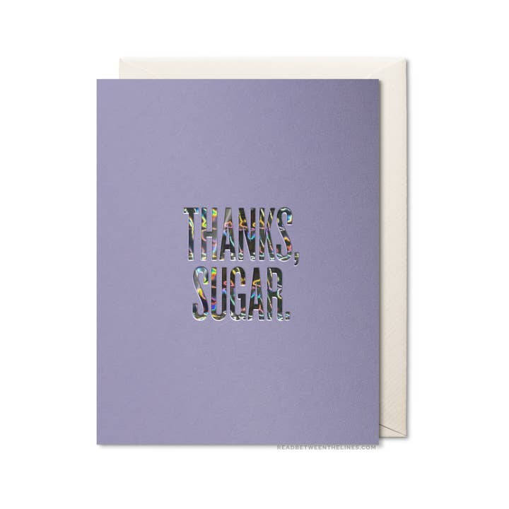 Thanks Sugar Card for wholesale by Read Between The Lines®