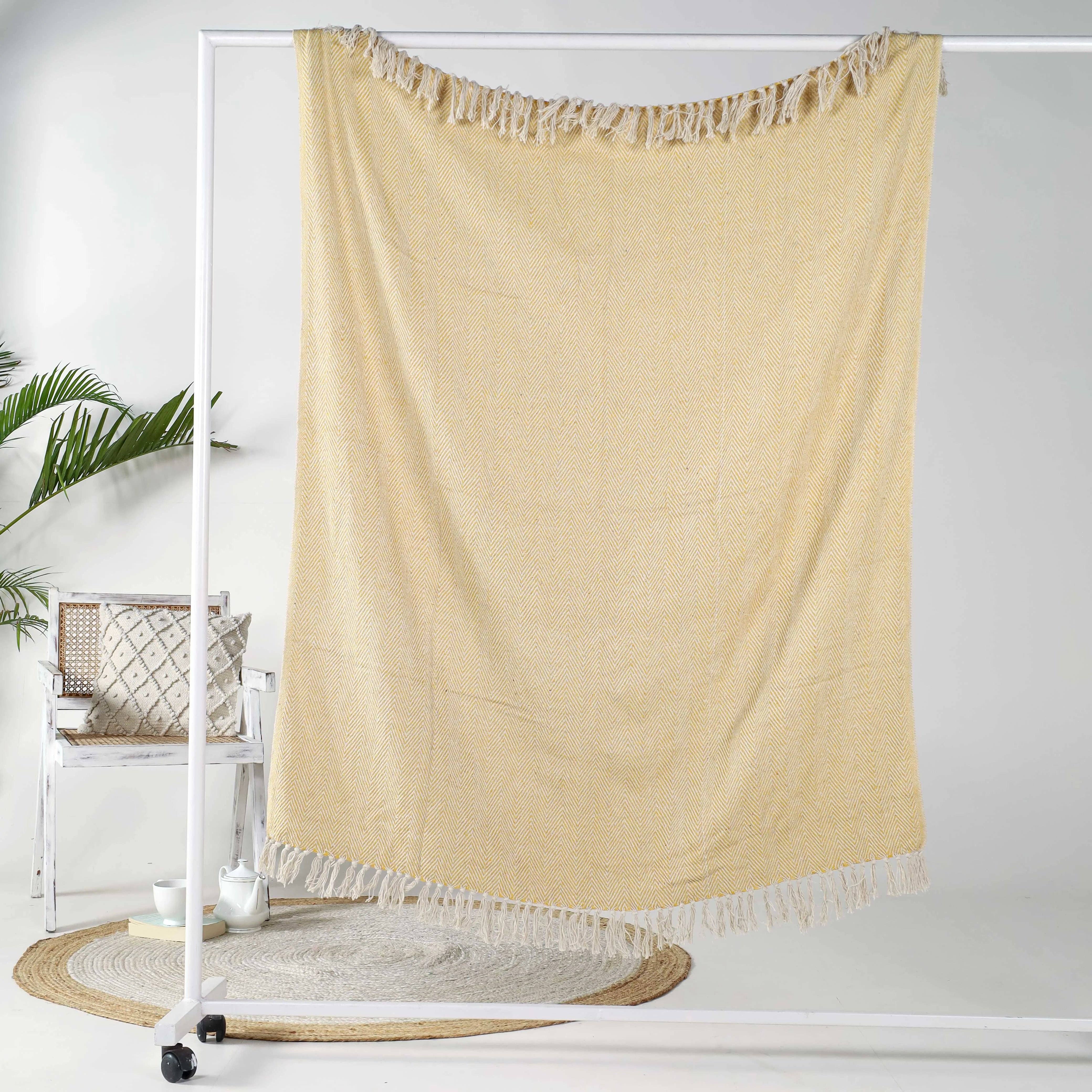 Urbane Hide - Wholesale Throw Blanket - Urbane Hide Mustard Yellow Plaid – Sofa Throw Cozy 125×150 3