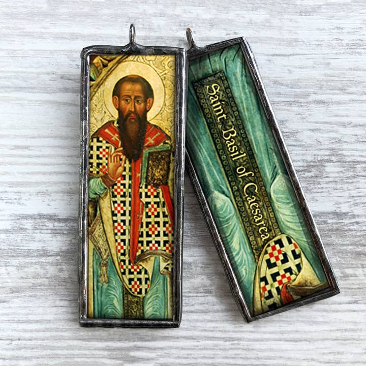 Saint Basil of Caesarea Ornament Charm for wholesale by Homestyle Charlie