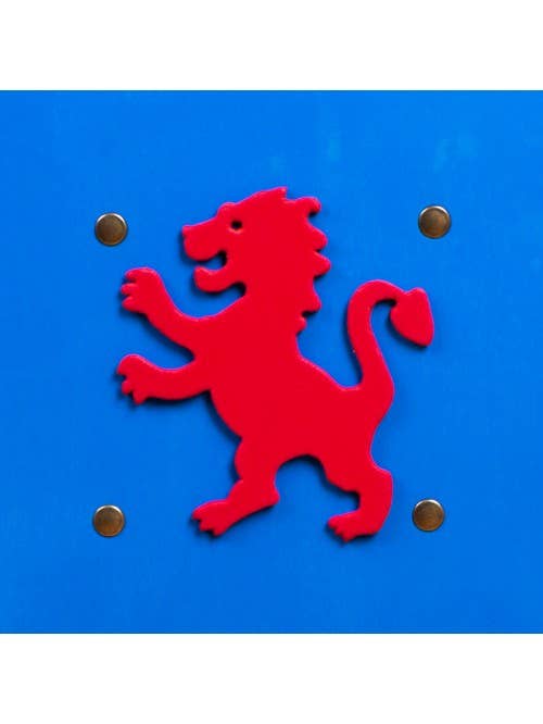 KALID MEDIEVAL - Vente Jouet classique – enfant - BOUCLIER KAMELOT BLEU AVEC LION S - ST5332