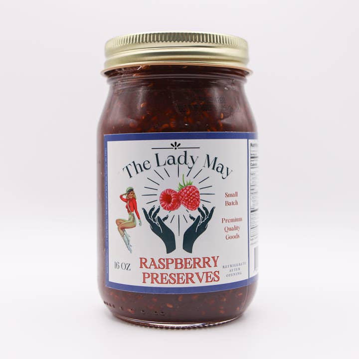 Lady May’s Southern Raspberry Preserves for wholesale by May's Market @ TLM