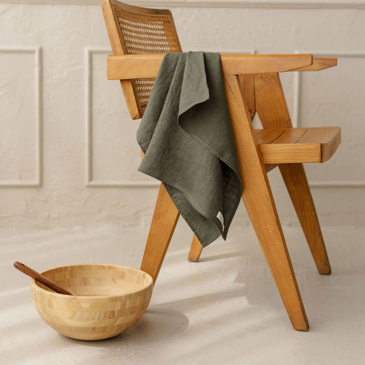 Linen Kitchen Towel KT001 In Khaki Colour (3461) and other Purchase Wholesale towel to go. Free Returns & Net 60 Terms on Faire trending on Faire.