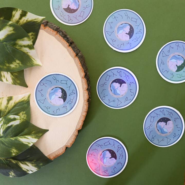Zodiac Constellations Sticker for wholesale by Giselle Luna