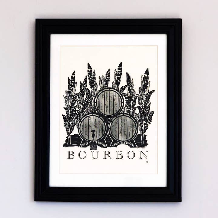 Bourbon Barrel Print, Bourbon Themed Decor, Men's Gift for wholesale by Prints By Preetha