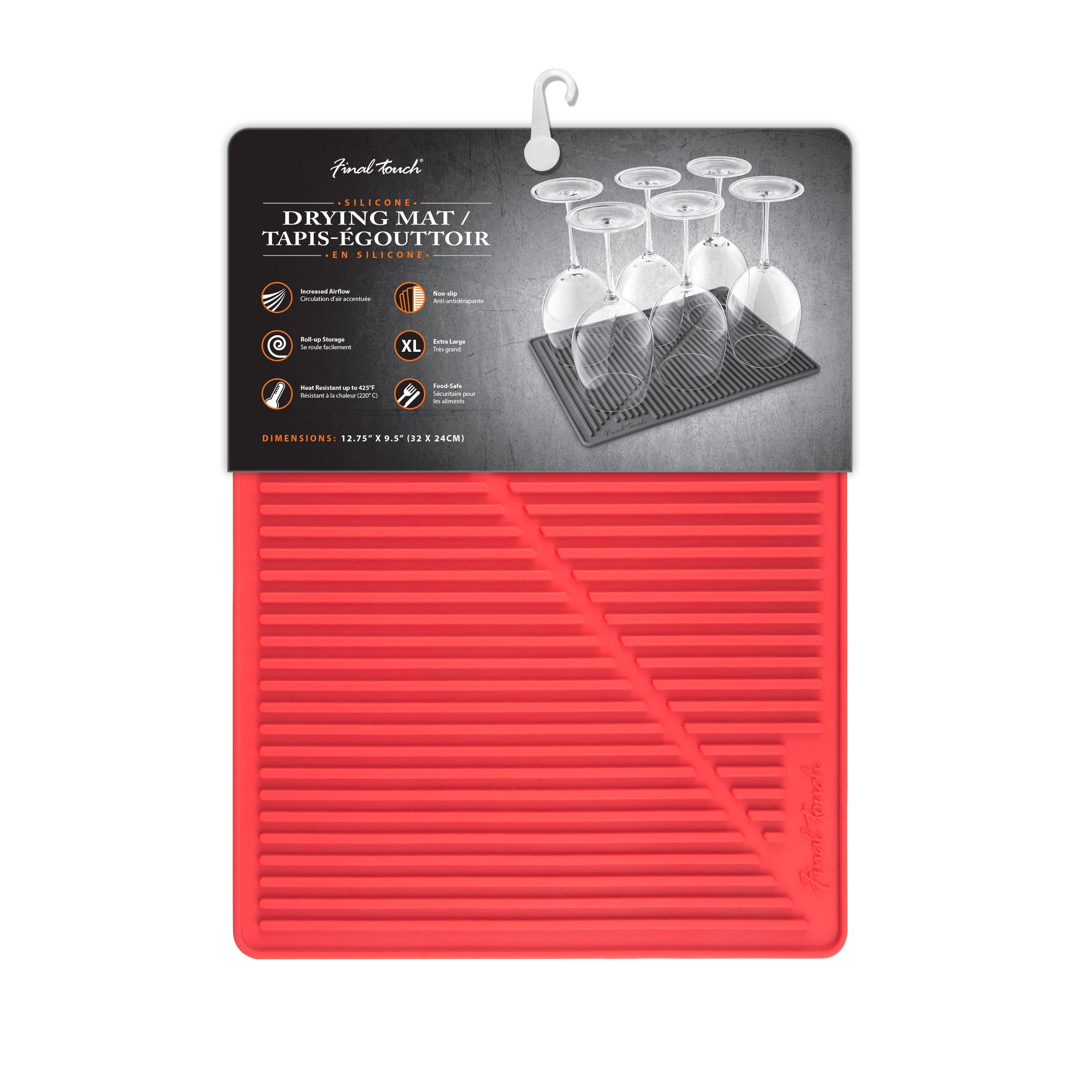 Final Touch - Wholesale Dish Drying Mat/Rack - Silicone Glass Drying Mat7