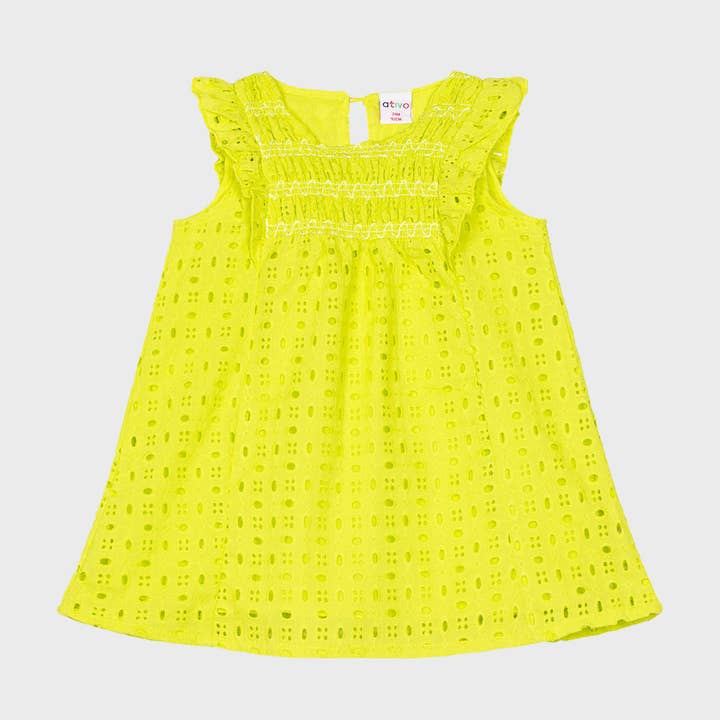 BG-ND5064-56 - Baby Girl | Woven Dress 12-36M, for wholesale by Ativo Kids