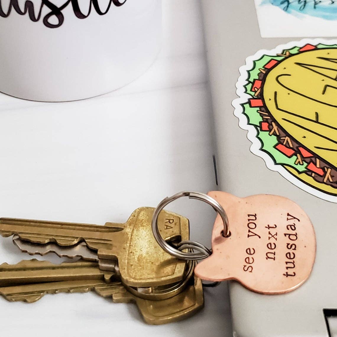 Salt and Sparkle - Vente Porte-clés – femme - Feminist Porte-clés en cuivre en forme de tête de chat1