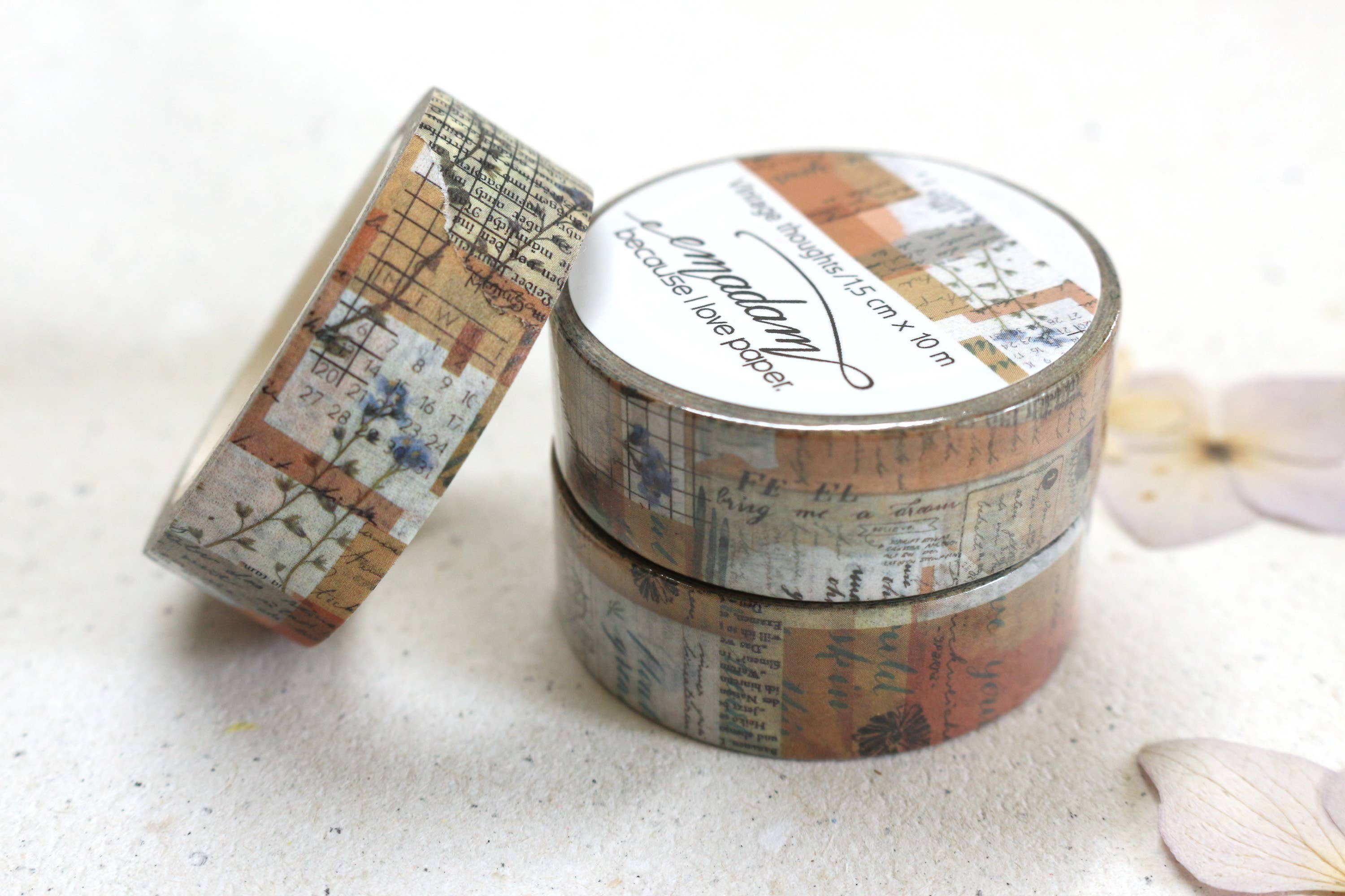 Emadam - Art & Design - Wholesale Washi Tape - Washi Tape - Vintage Thoughts5