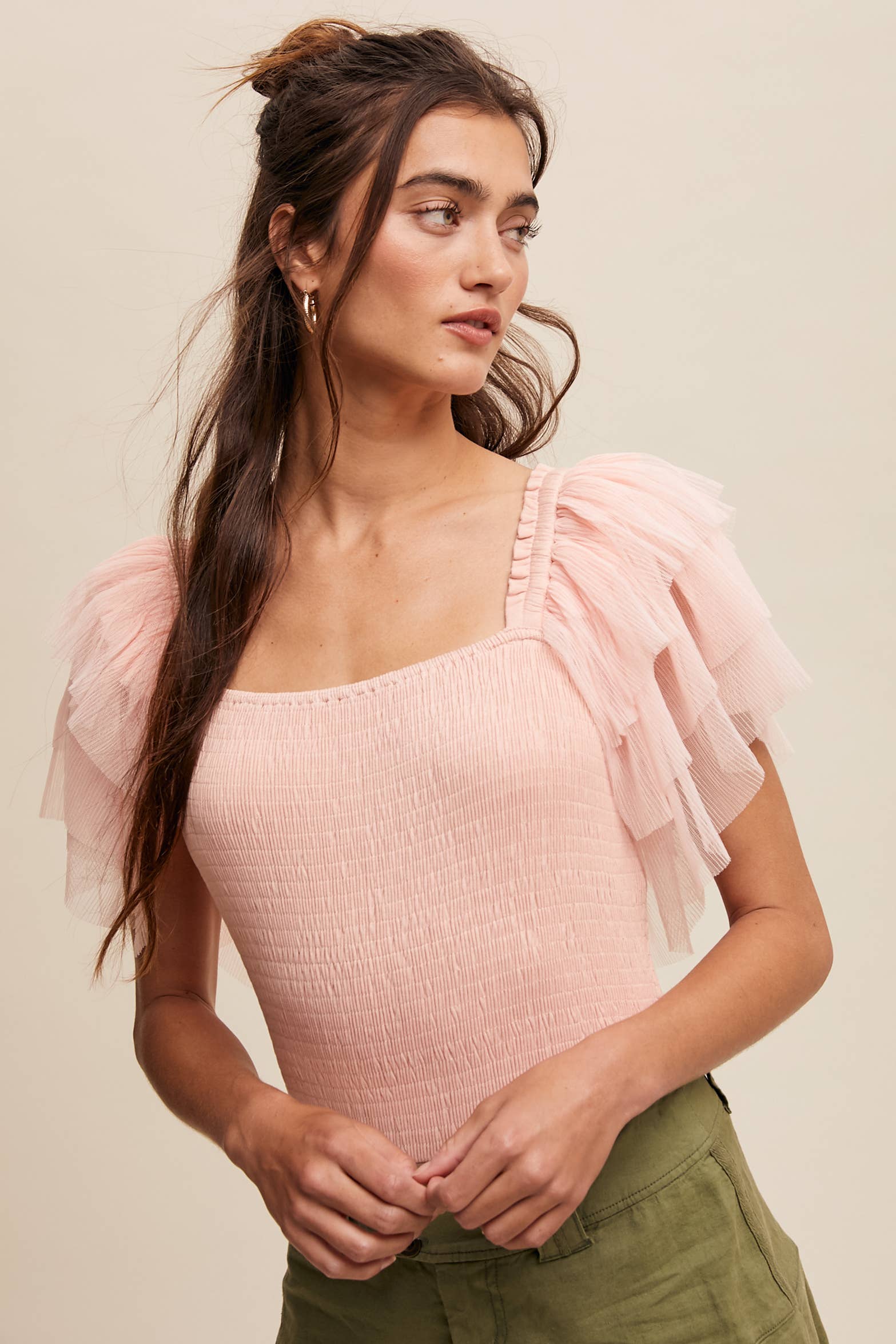 Listicle – Bodysuit - Mulher por atacado – Body Elegância Plissada44