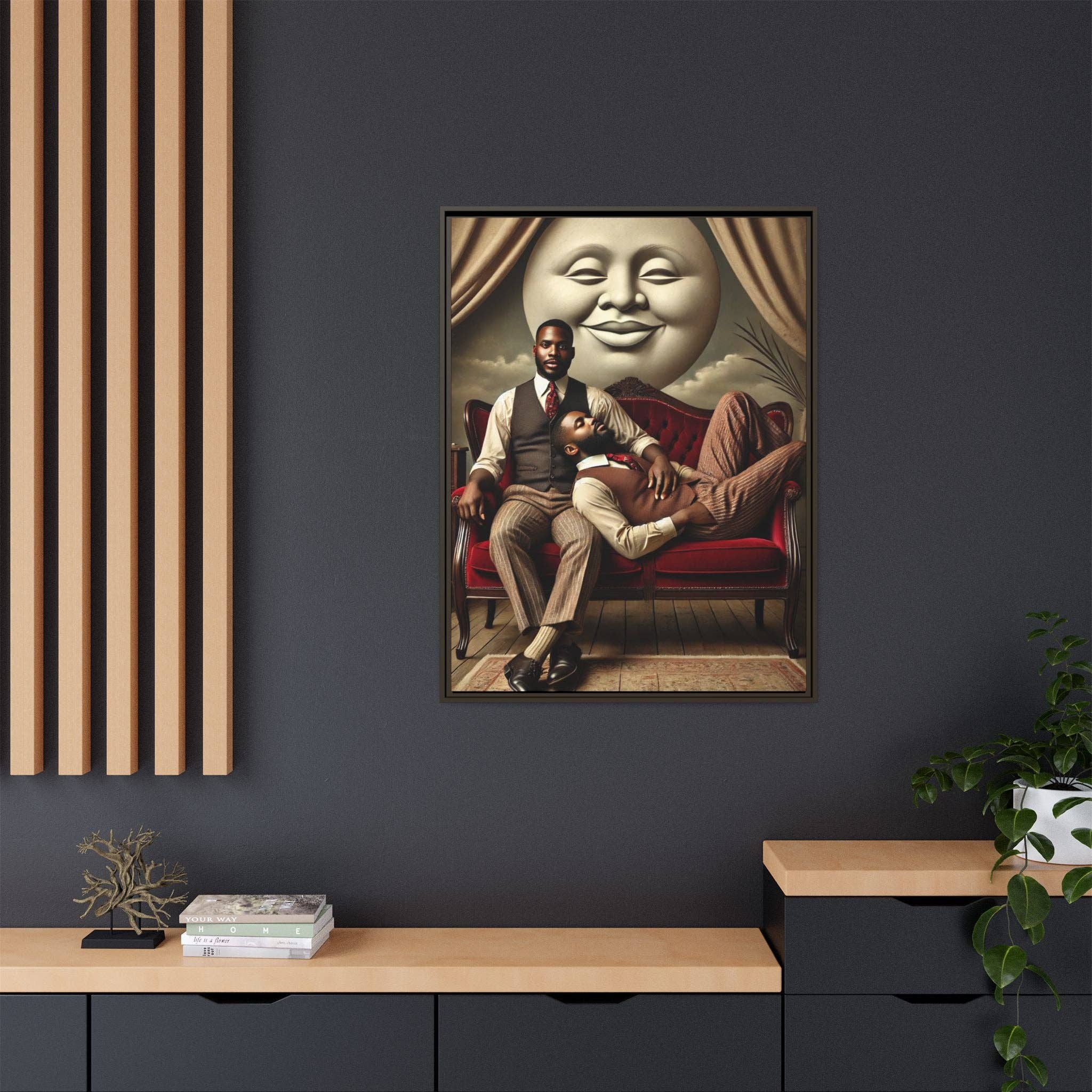 Walt & Pete - Wholesale Art Print - Missing Art Studies - Man In The Moon 00626