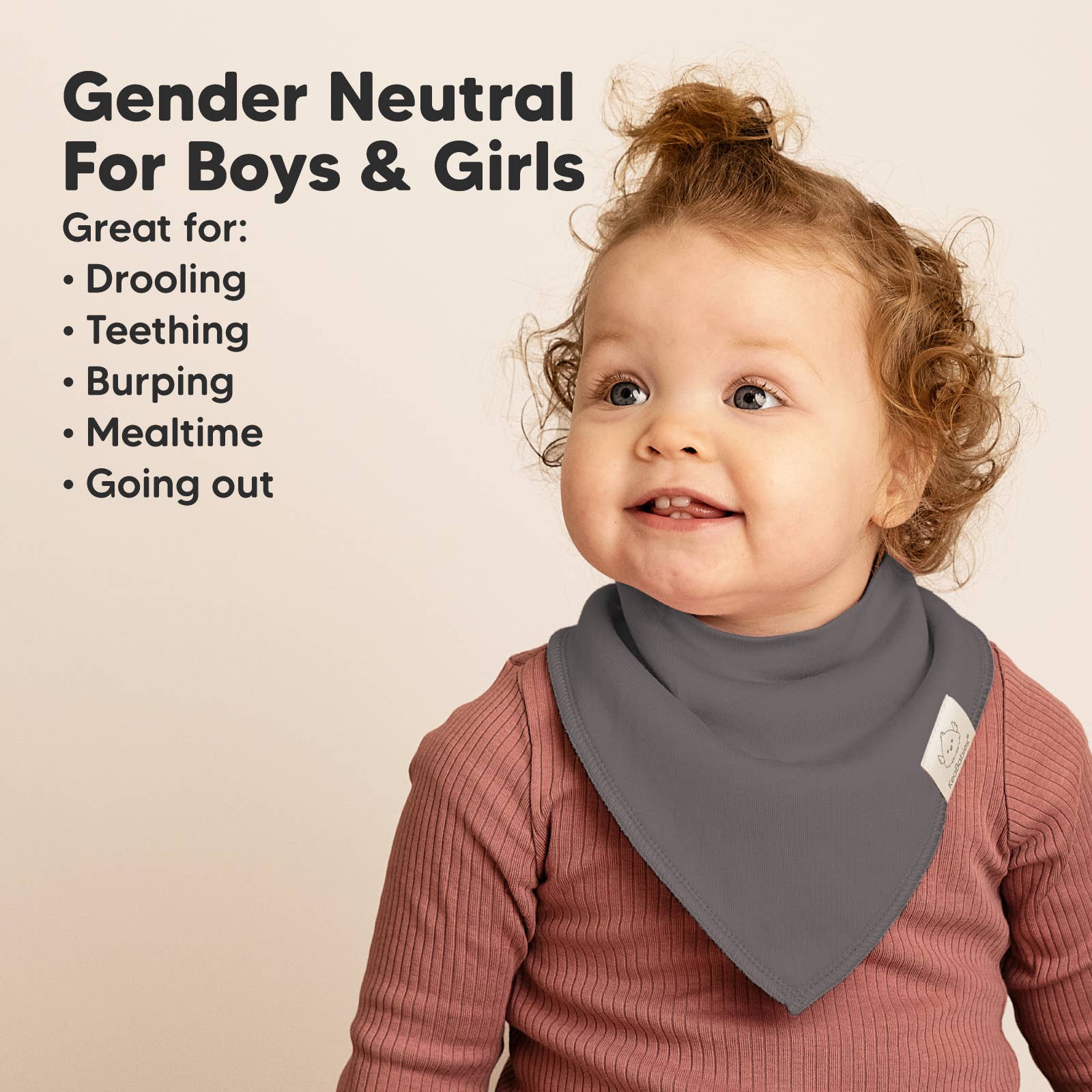 Terracotta 8-pack baby slabbetjes in bandana-stijl voor jongens en meisjes voor groothandel op Faire5