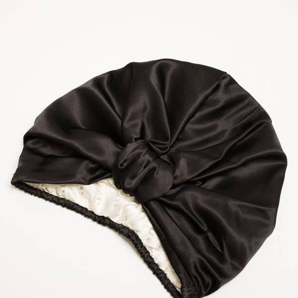 Sort All Silk Turban - Sort for engroshandel på Faire4
