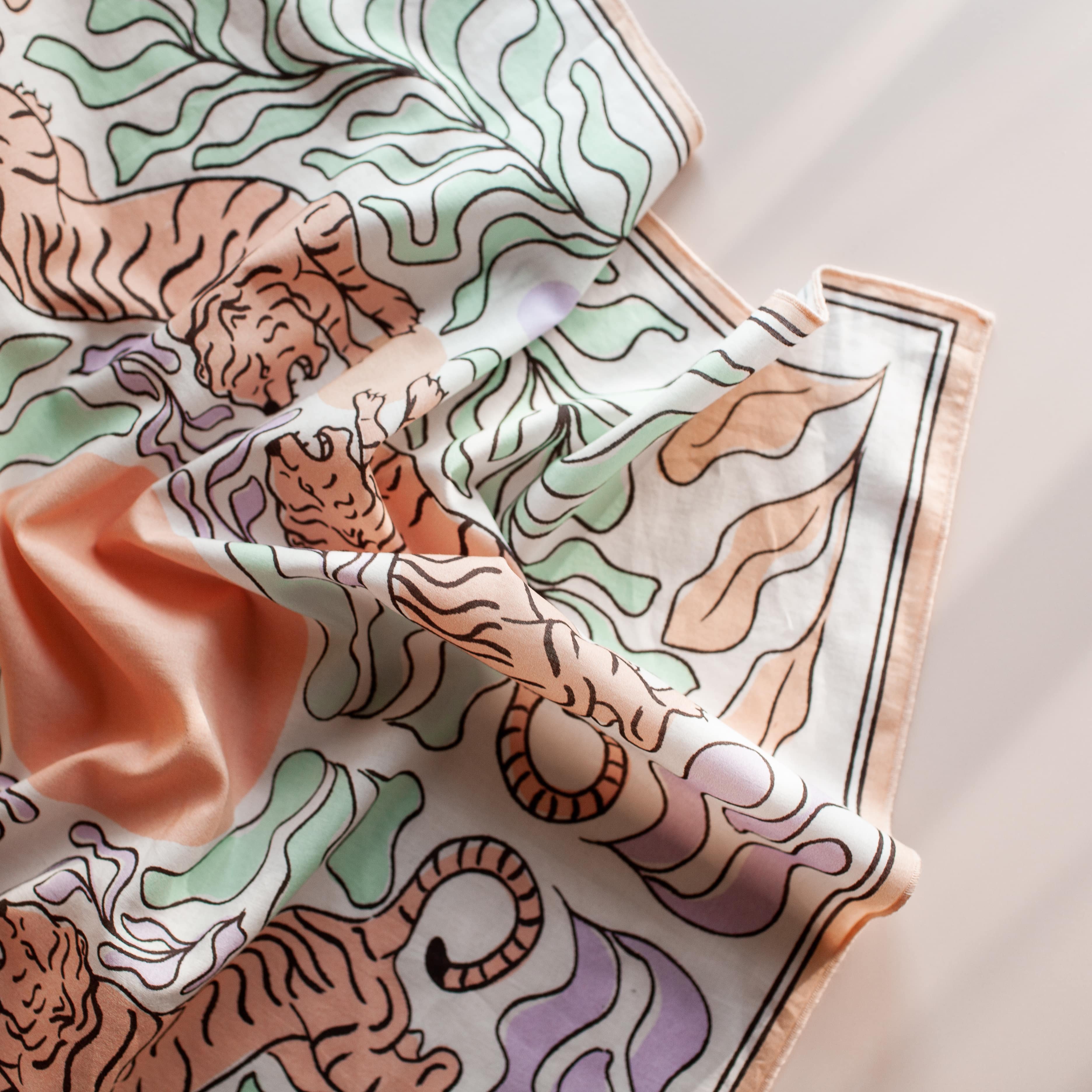 cai & jo - Wholesale Bandana - Women's - The Tigress Bandana2