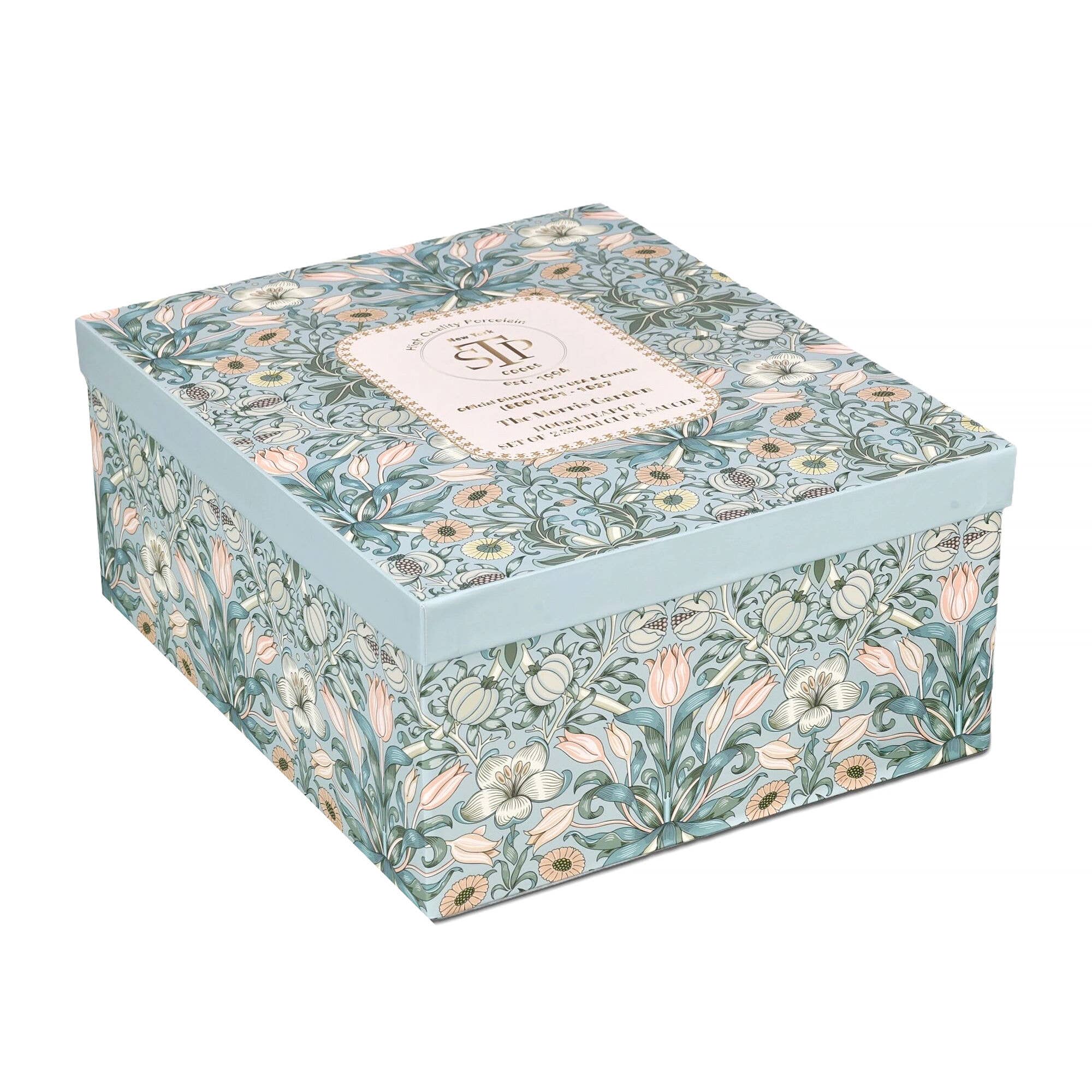 STP - Vente Service à thé - Service à thé en porcelaine Morris Garden, 5 pièces3