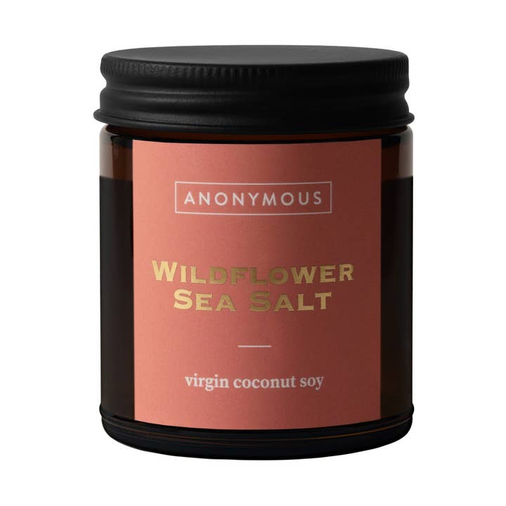 WILDBLUME & MEERSALZ im Bernsteinglas für den Großhandel von Anonymous Candles