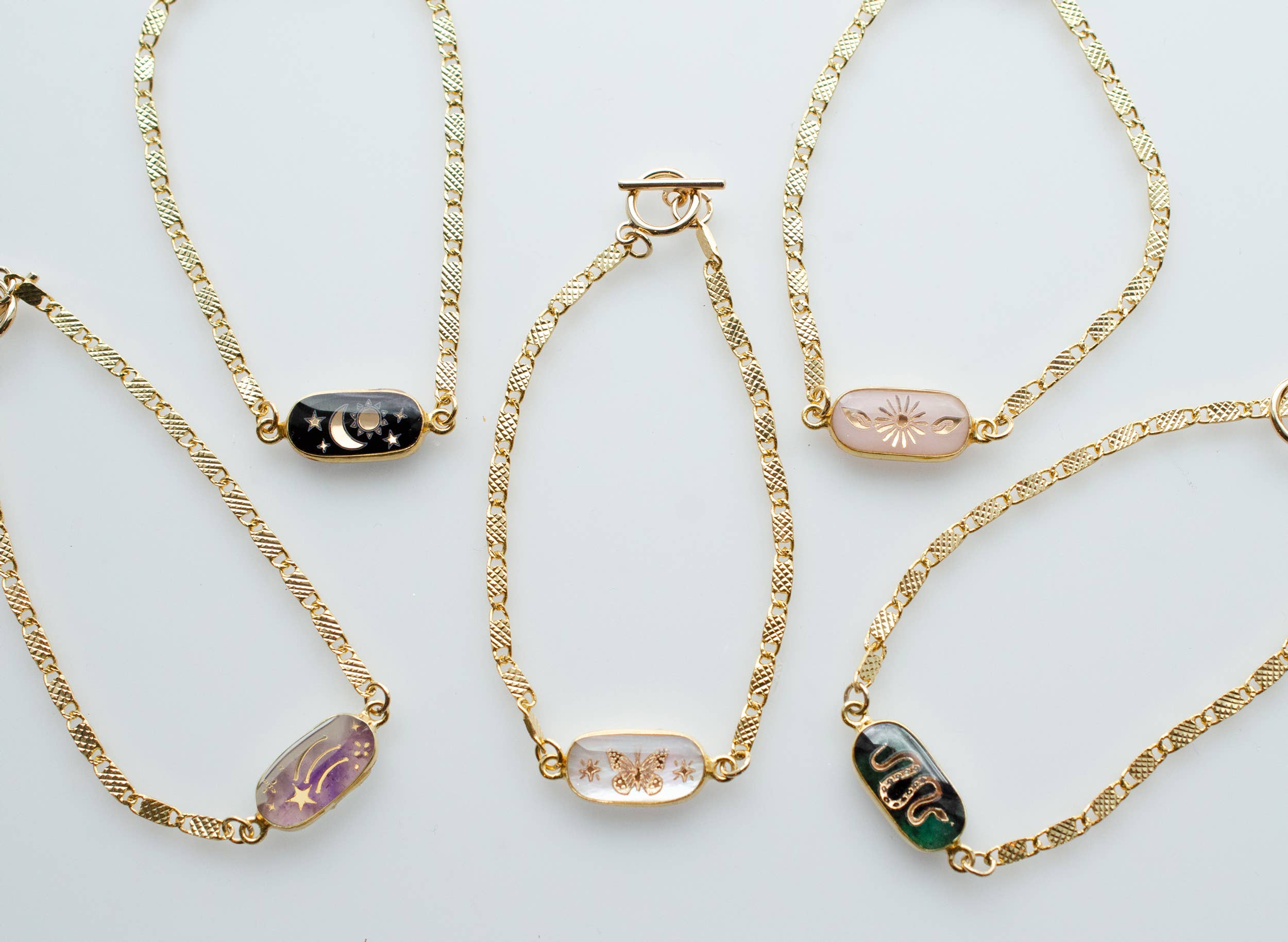 Jill Makes - Wholesale Beaded Bracelet - Gemstone Chain Bracelet