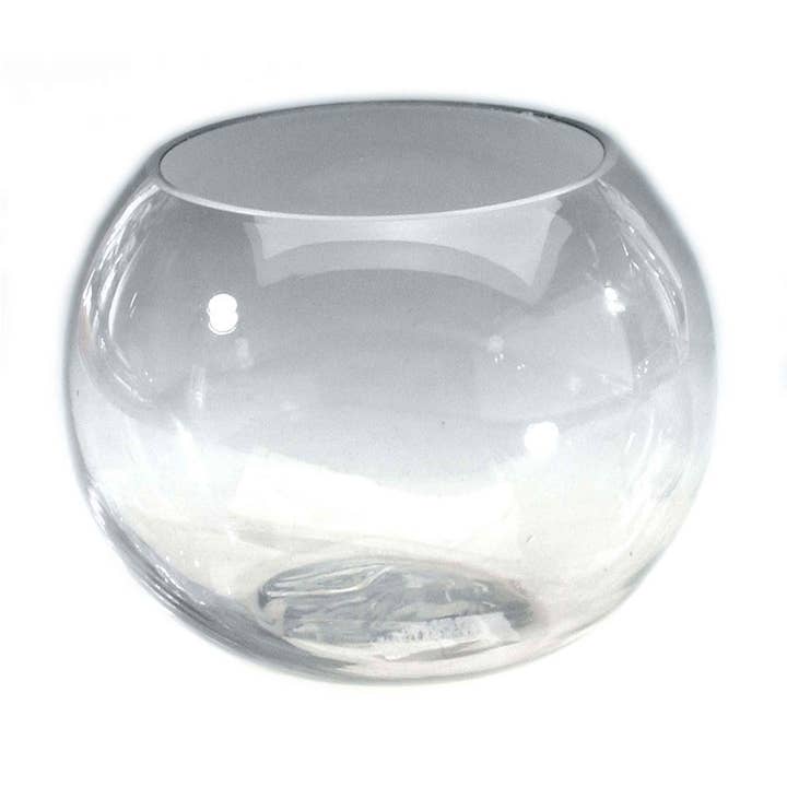 Portofino International Trading, USA - Wholesale Decorative Plate/Dish/Bowl - Glass Fishbowl - 9" x 8" Tall