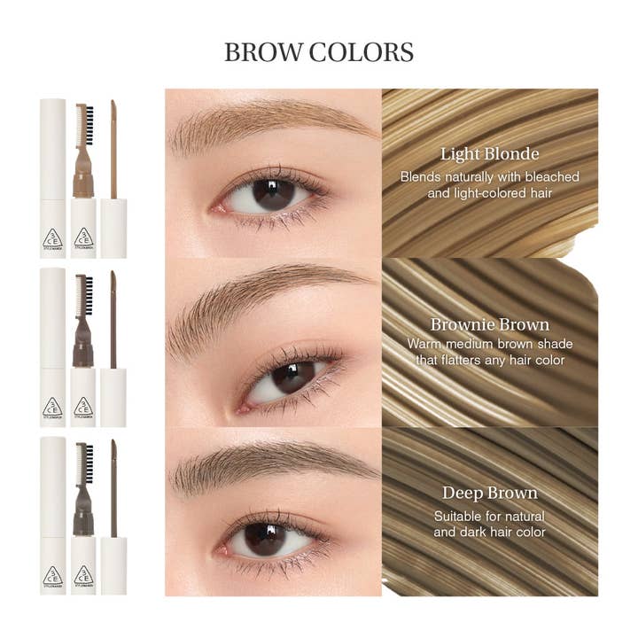 K Motives Beauty - Wholesale Eyebrow pencil/filler - 3CE All-Rounder Brow 6.5g (3 Colors)7