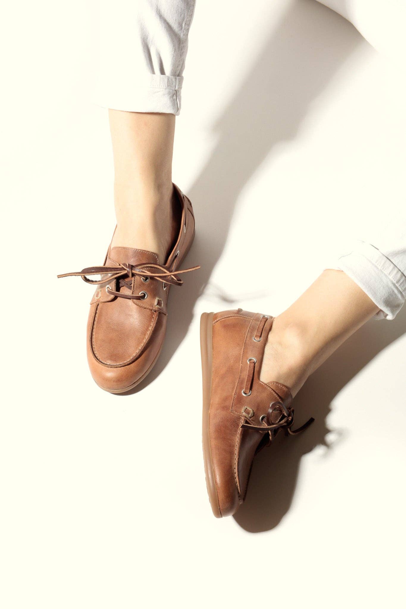 KMB Shoes - Wholesale Loafers - Women's - KAI LIGHT BROWN – Leather Boat Shoes4