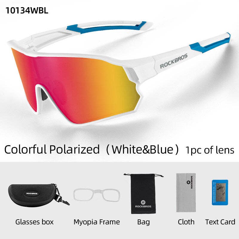 SPARE-SPECS, LLC - Wholesale Sunglasses - Unisex - ROCKBROS Polarized Full Lens Sunglasses Cycling Bicycle Glasses Outdoor Sports Eyewear UV4005