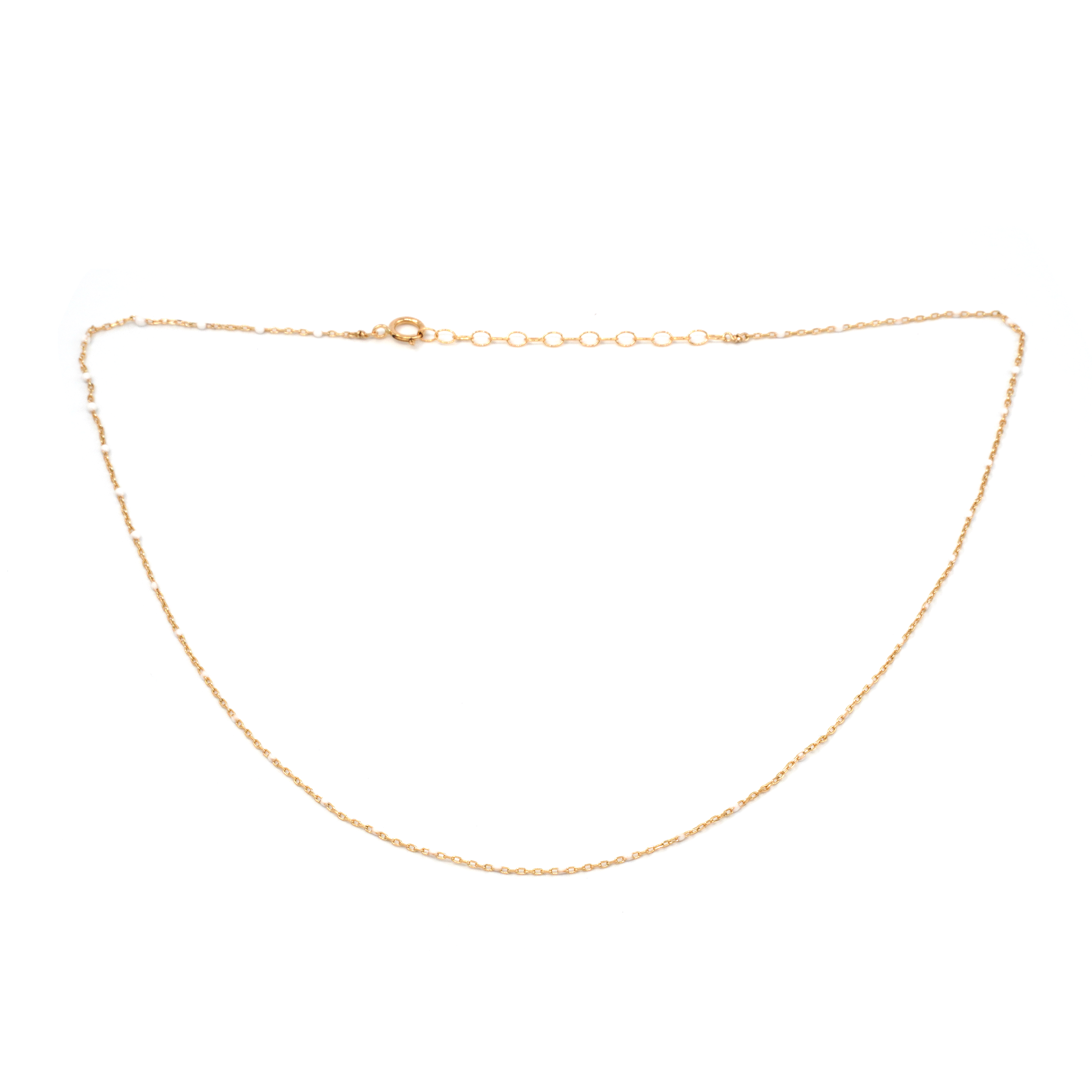 May Martin - Wholesale Link & Chain Necklace - Enamel & Gold Necklace4
