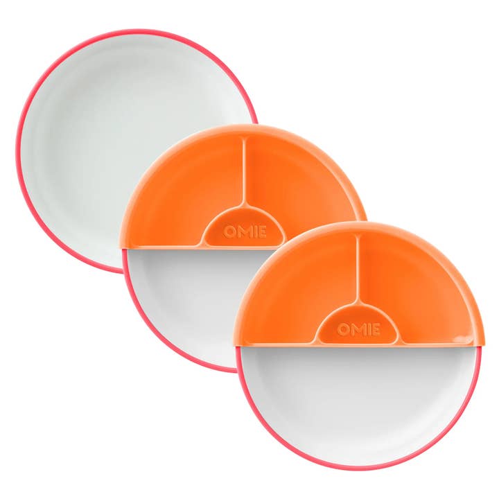 OmieLife - Wholesale Dinner Plate - Kids & Baby - NEW OmiePlate 3 Plate + 2 Dividers Single Color Kit