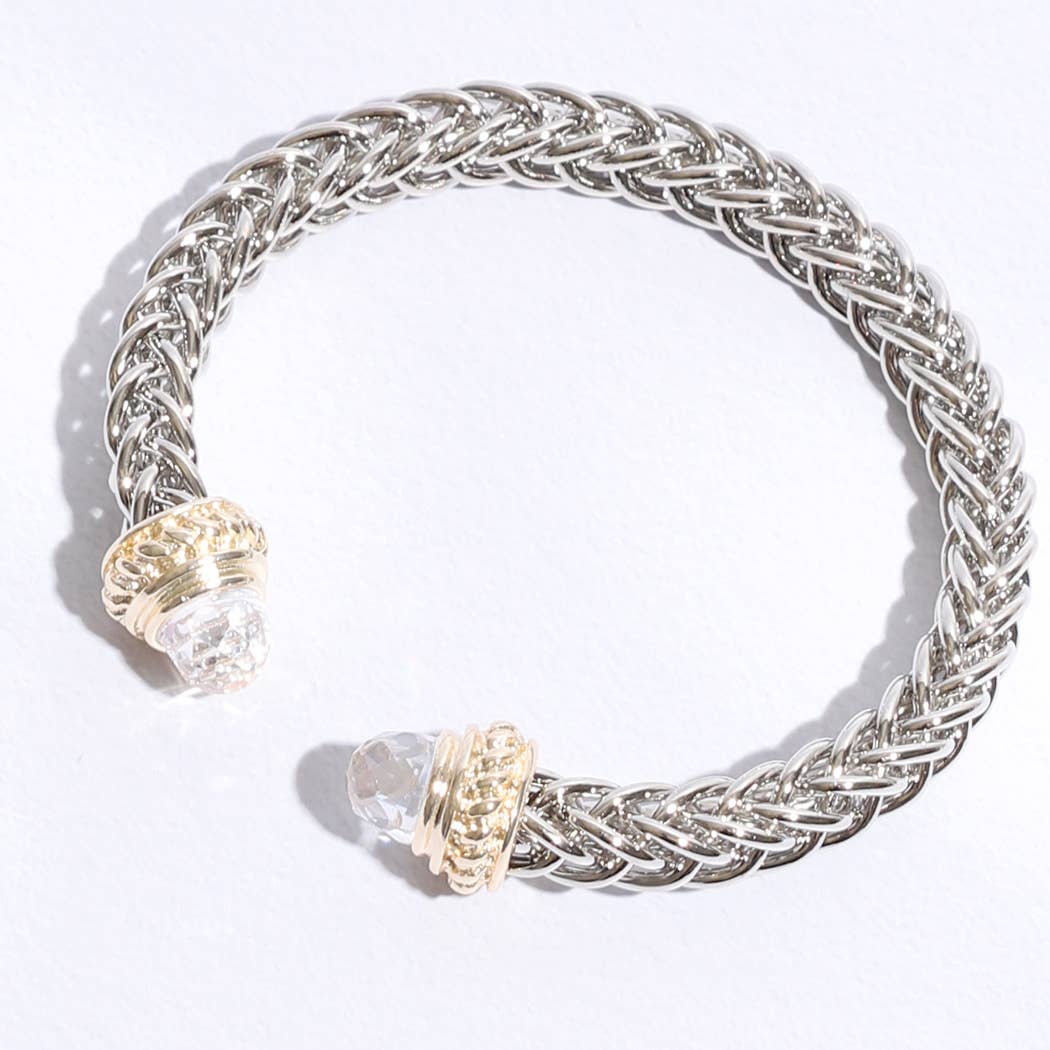 Fashion City – wholesale Cuff bracelet – 7MM Bangle Bracelet Ponytail Square2