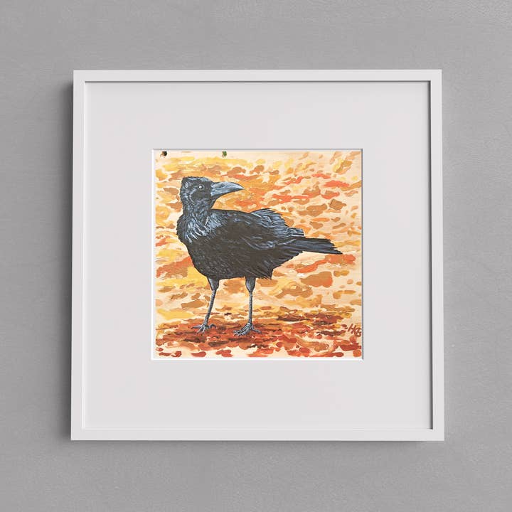 Hannah Kate Makes - Wholesale Art Print - Brandon Crow Art Print - Square - Autumn & Halloween8