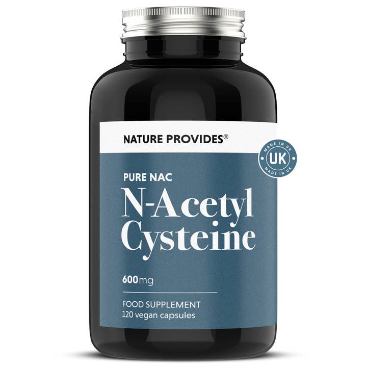 NAC (600mg) Pure N-Acetyl Cysteine - 120 Capsules for wholesale by Nature Provides