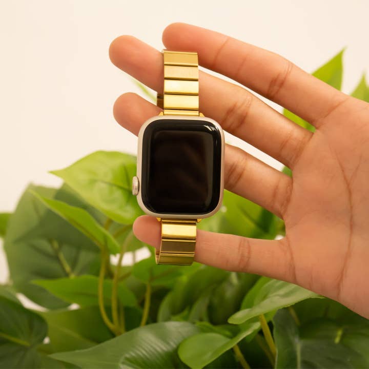 WJW - Wholesale Watch Band/Strap - Women's - 18K Gold PVD Stainless Steel Smart Watch Band1