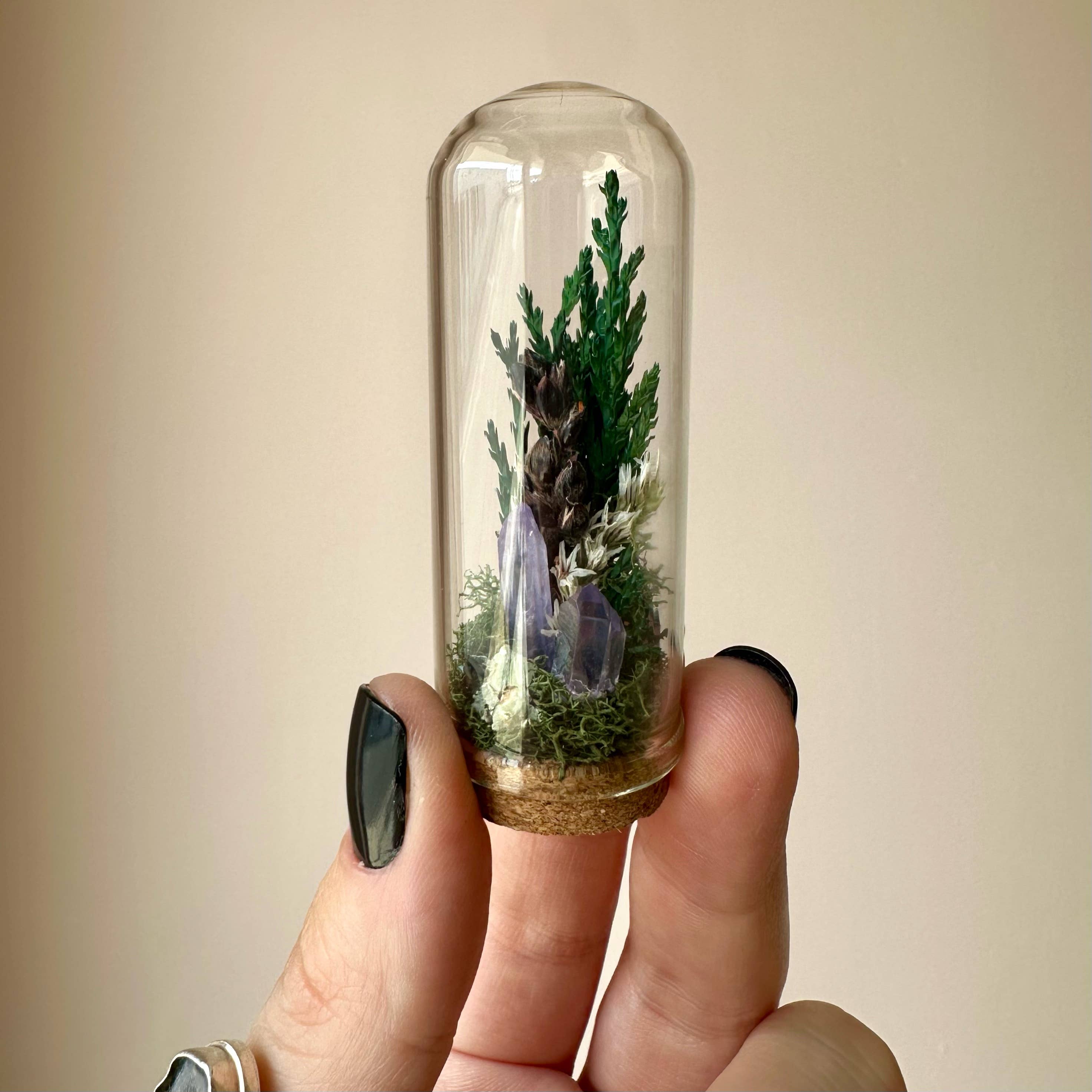 CA Studios - Wholesale Terrarium - Starlight Crystal Fairy Garden Mini Floral Terrarium Cloche6