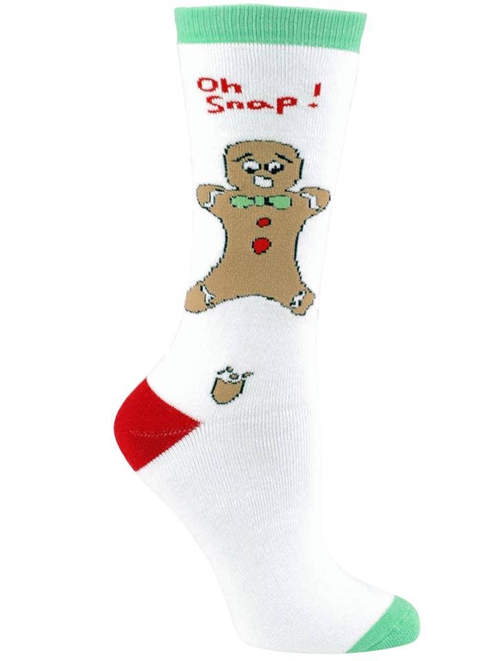 Tree Buddees - Vendita all'ingrosso Calzini - Unisex - Adulto Unisex - Oh Snap! Calzini Natalizi Divertenti con Omino di Pan di Zenzero