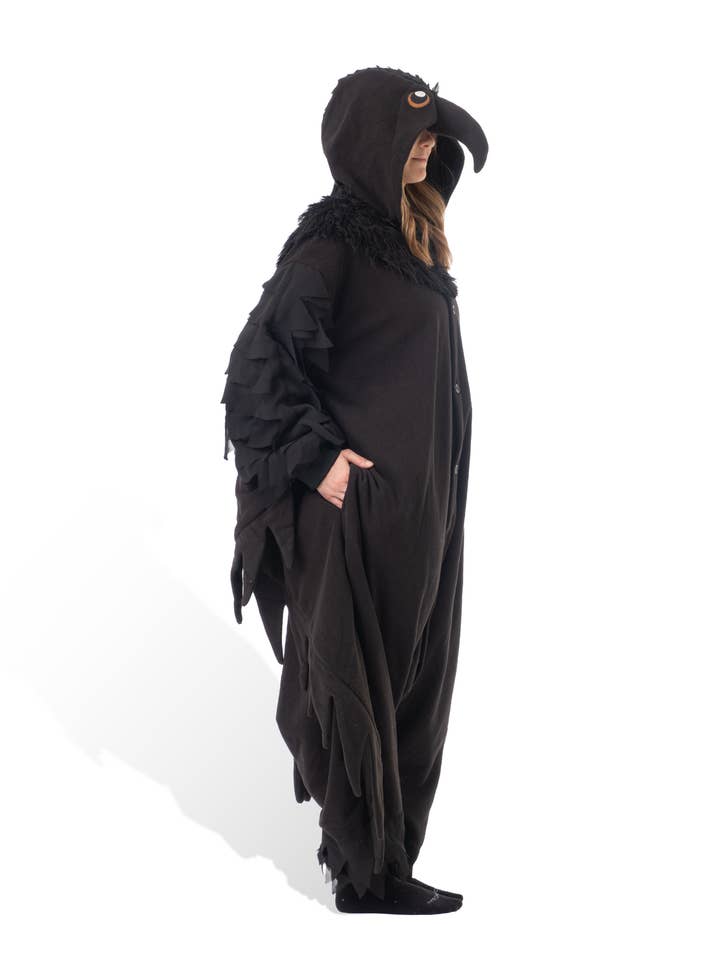 Kigurumi Japanese Costumes - Wholesale Costume - Unisex - Raven Kigurumi5